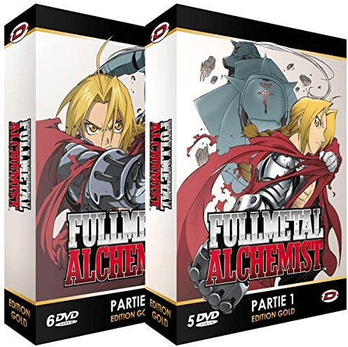 Fullmetal Alchemist - Intégrale - Edition Gold - 2 Coffrets (11 DVD + Livrets) [DVD]
