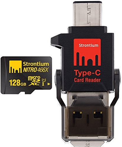 Strontium Nitro 466X microSDXC 128 Go Mobile Kit