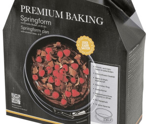Birkmann Premium Baking Springform mit zwei Böden Spring Form Anithaft 26 cm 