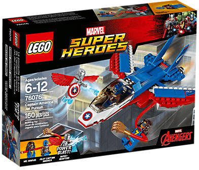 LEGO Marvel Super Heroes - Captain America Jet Pursuit (76076)