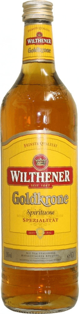 Wilthener Goldkrone, mild-harmonische Spirituose, 28% vol., mit  hochwertigen Weindestillaten veredelt (1 x 0.7 l) : : Lebensmittel  & Getränke
