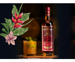 Rhum Centenario 20 Ans Fundacion - 70 Cl, 40% Vol - Rhum Vieux Complexe Aux  Armes De Fruits