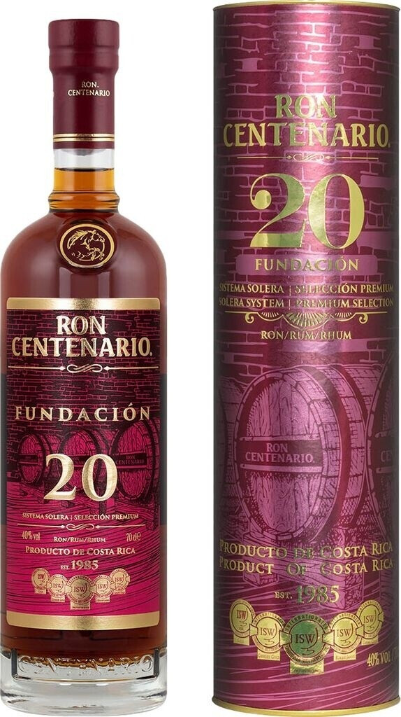 Ron Centenario Fundacion 20 Años 40 %