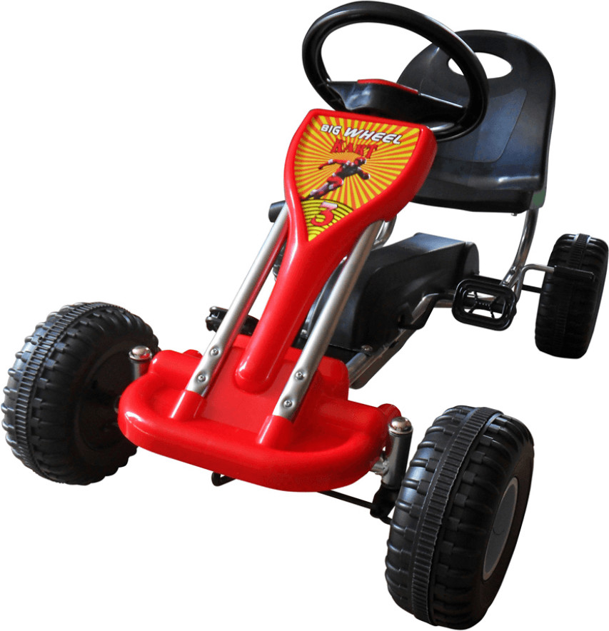VidaXL Kart à pédales 89 x 52 x 51 cm rouge (90253)
