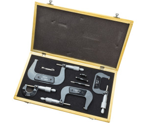 4x Mikrometer Bügelmeßschraube Micrometer Präzisions Messschraube Set im Koffer 