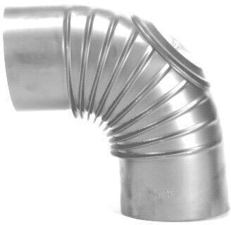 FireFix Kaminrohrbogen mit Reinigungsöffnung FAL 90° ø 110 mm