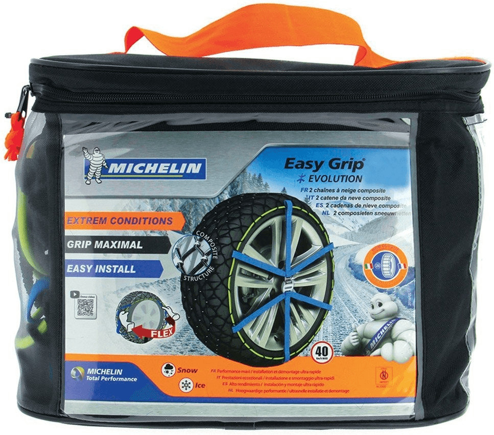 Michelin Schneekette Auto Textilschneekette 2 Stück Easy Grip