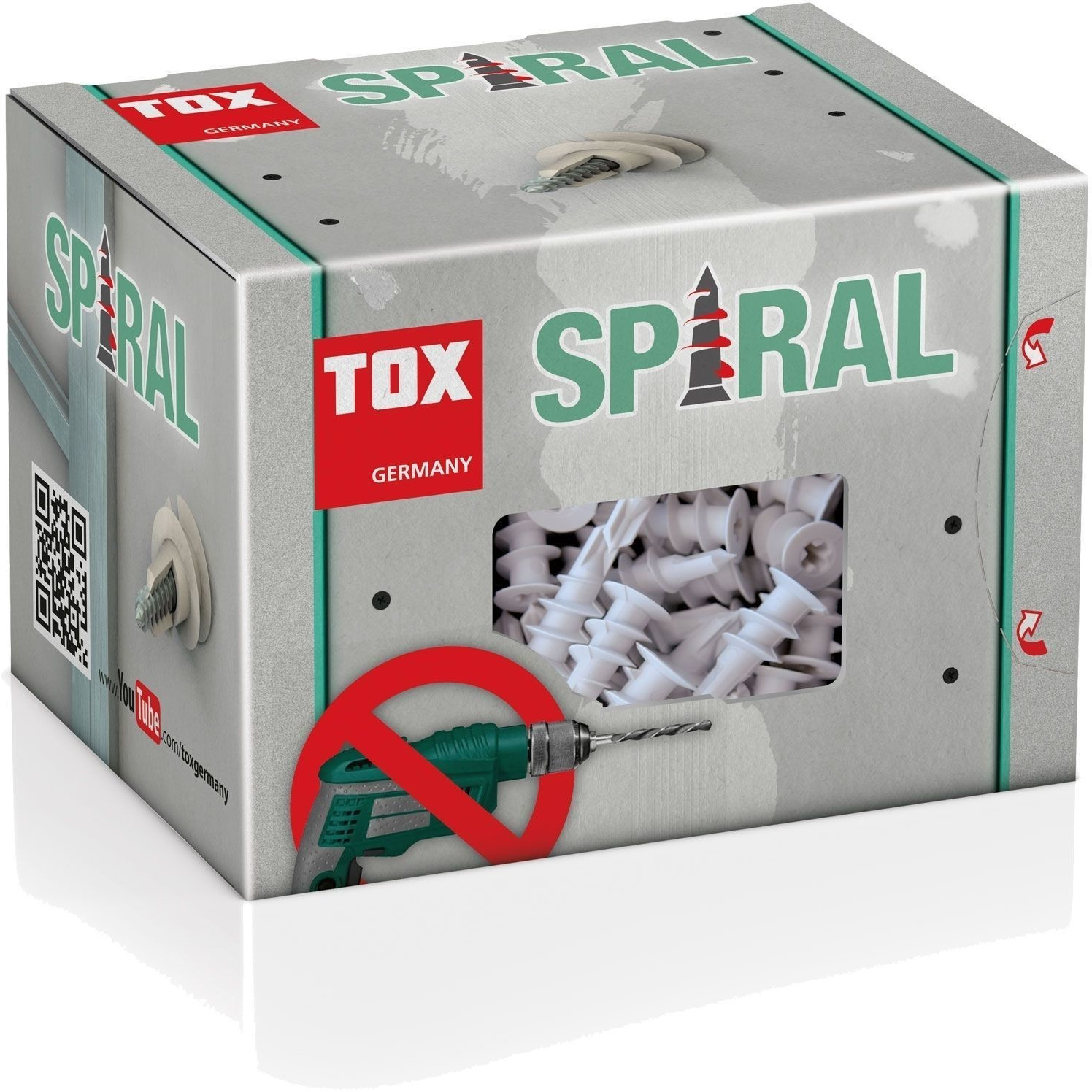 Tox Dübel-Schraubensortiment 068101231 Spiral 32 S, Gipskartondübel +  Schrauben, 100-teilig – Böttcher AG