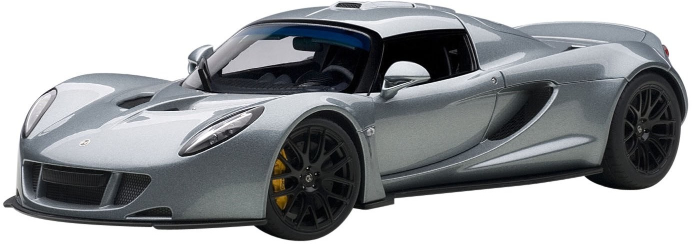 Autoart Hennessey Venom GT Spyder 2010 gris argenté 1:18 (75402)