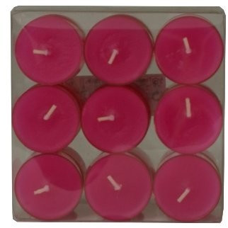 Wenzel-Kerzen Lot de 18 bougies chauffe-plat rose