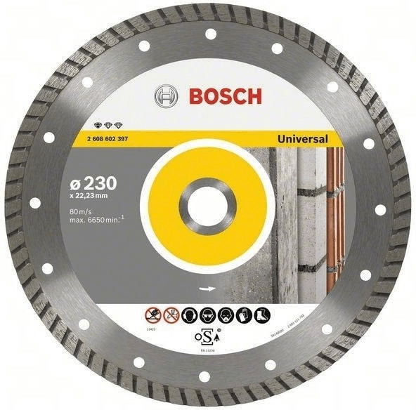 Bosch Diamant-Trennscheibe Standard for Universal Turbo, 230 x 22,23 x 2,5 x  10 mm (2608603252) ab 149,90 € | Preisvergleich bei