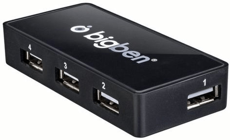 Bigben 4 Port USB 2.0 Hub (BB351774)