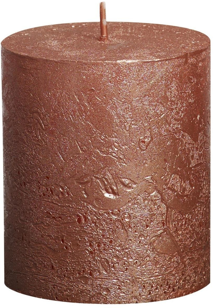 Bolsius Bougie rustique 8 x 6,8 cm cuivré