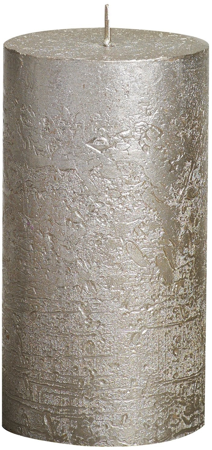 Bolsius Rustique 13 x 6,8 cm champagne métallisé