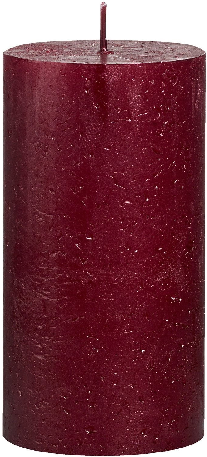 Bolsius Rustique 13 x 6,8 cm rouge antique métallisé