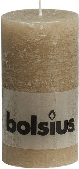 Bolsius Bougie rustique 13 x 6,8 cm beige