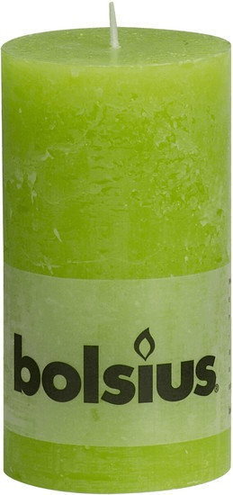 Bolsius Bougie rustique 13 x 6,8 cm jaune citron