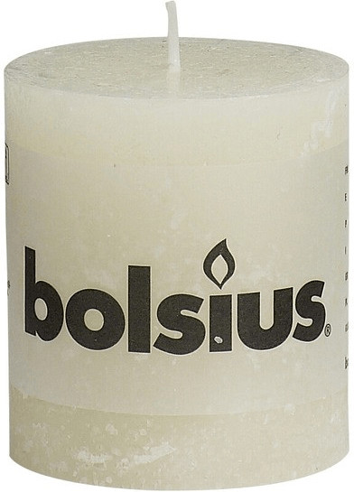 Bolsius Bougie rustique 80 x 68 mm ivoire