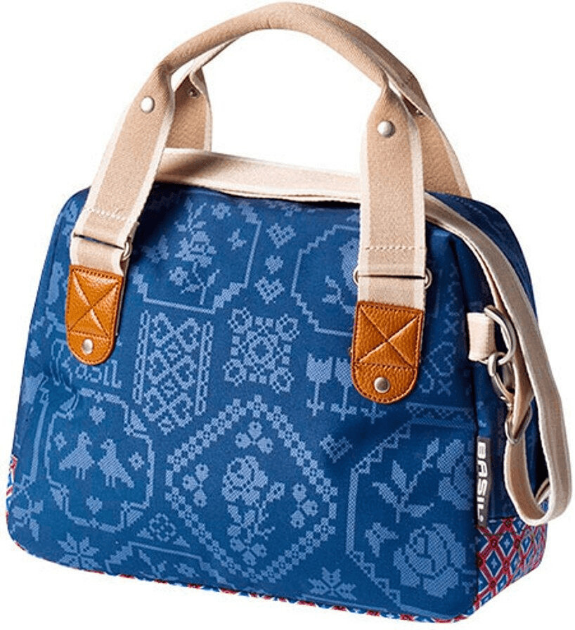 basil fahrrad lenkertasche bohème city bag green