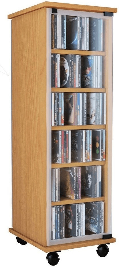 VCM Meuble CD/DVD Valenza noyer