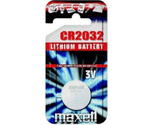 Pile bouton lithium blister CR2032 MAXELL 3V 220mAh