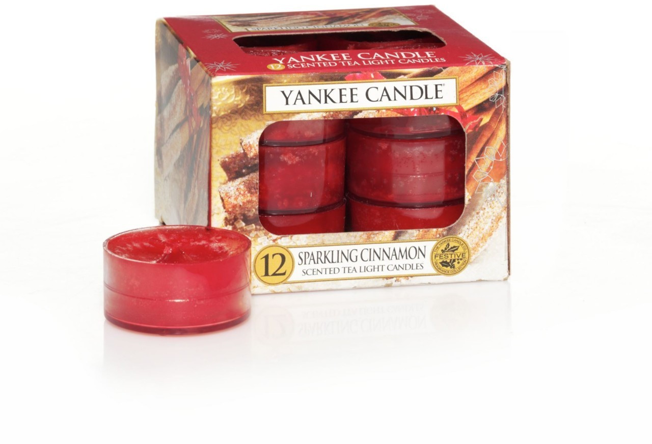 Yankee Candle Lot de 12 bougies chauffe-plat 8,7 x 8,5 x 6,3 cm