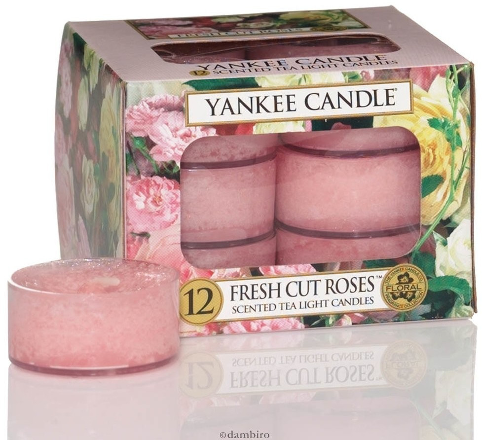 Yankee Candle Bougies chauffe-plat 12 pièces Fresh Cut Roses