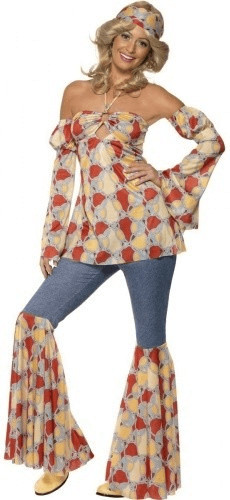 Smiffy's Vintage Hippy 1970'S Costume XL (39434)