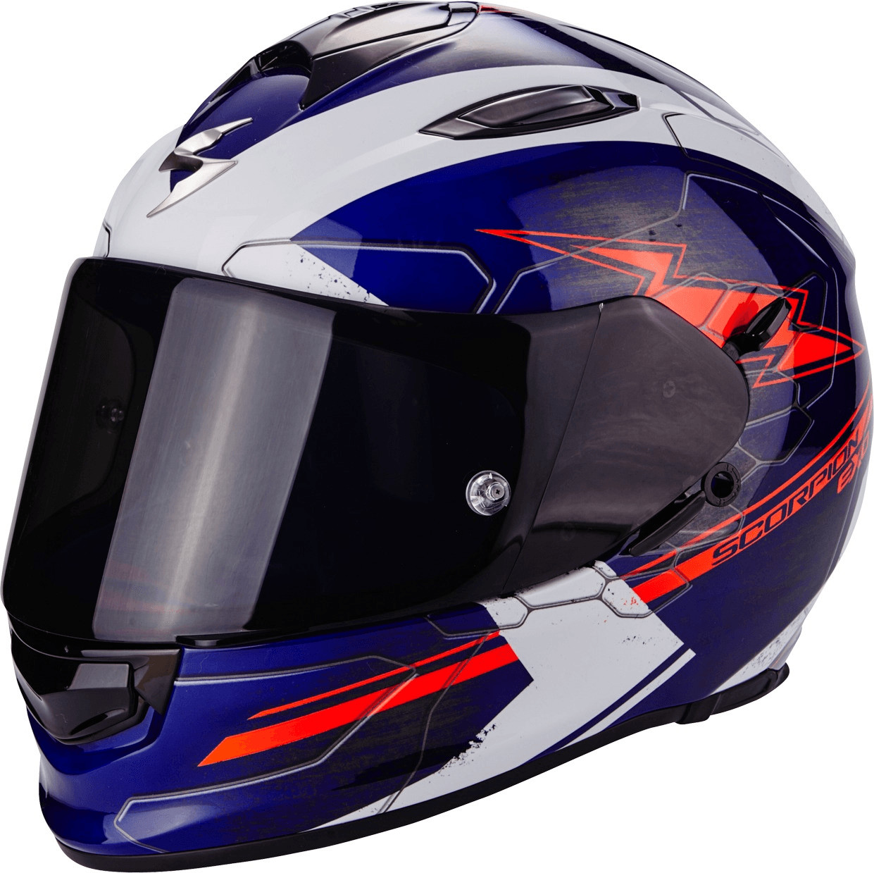Scorpion Exo-510 Air Cross blanc/rouge/bleu