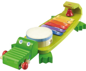 Haba Klang Kroko 302566 Musik Spielzeug ab 2 Jahre Krokodil Klangkroko Trommel 
