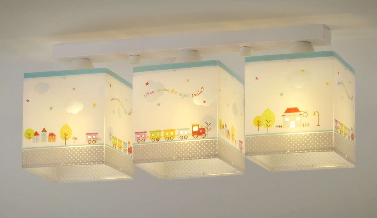 Dalber Plafonnier 3 lampes The Night Train