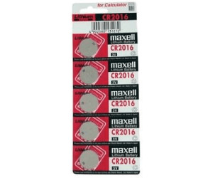 Pile bouton lithium blister CR2016 MAXELL 3V 90mAh - Maxell - Équipements  électriques - Achat & prix