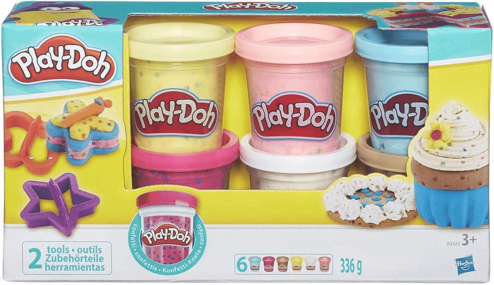 Play-Doh Pâte à modeler Confetti 6 pots