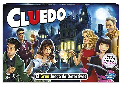 Hasbro Gaming Cluedo Junior, The Broken Toy Case (Box Game, Spanish Version)