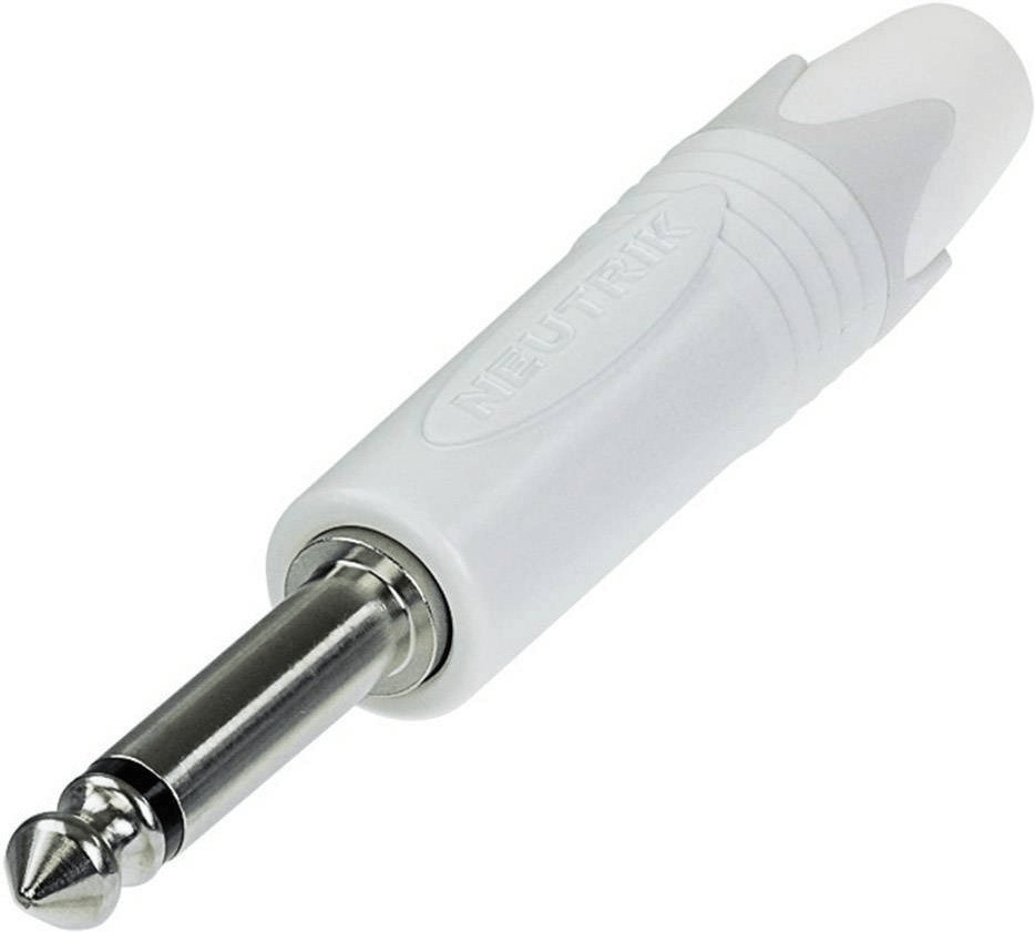 Neutrik - NP2X-WT Klinkenstecker 6,35mm, 2-polig, weiß lackiert