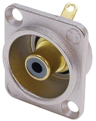 Neutrik Cinch Einbaubuchse, schwarz NF2D0
