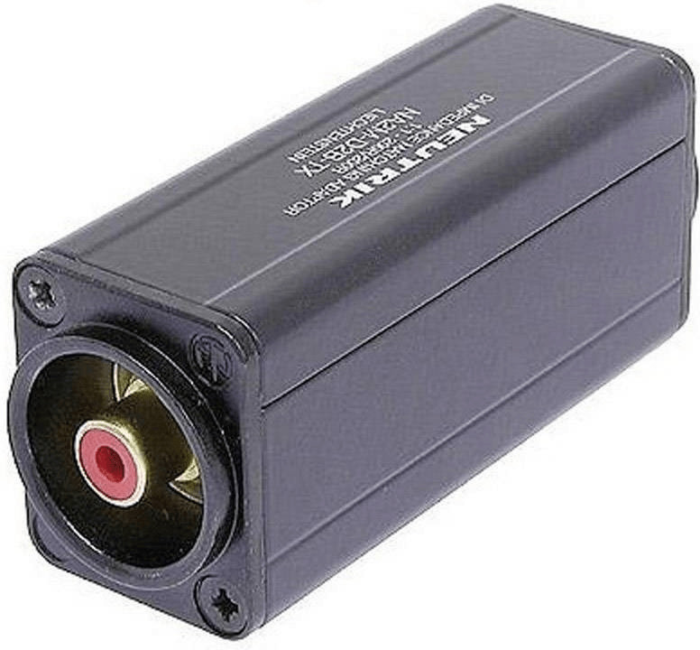 Neutrik Adapter DI Box XLR auf chinch rca NA2M D2B TX 1397/rt