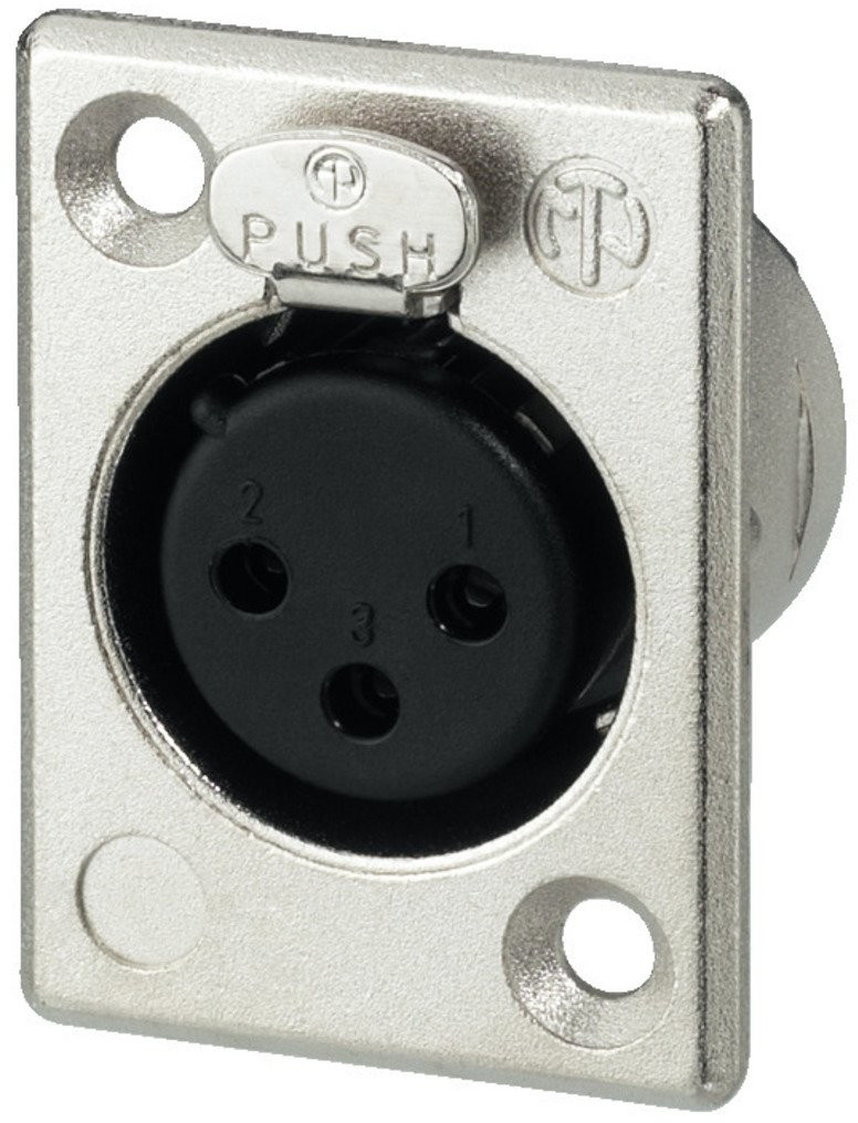 Neutrik XLR-Einbaubuchse NC-3FP1