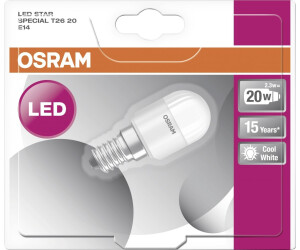 Osram Parathom LED Kleinlampe E14 T26 2,3W Kühlschrank 2700K oder 6500K 