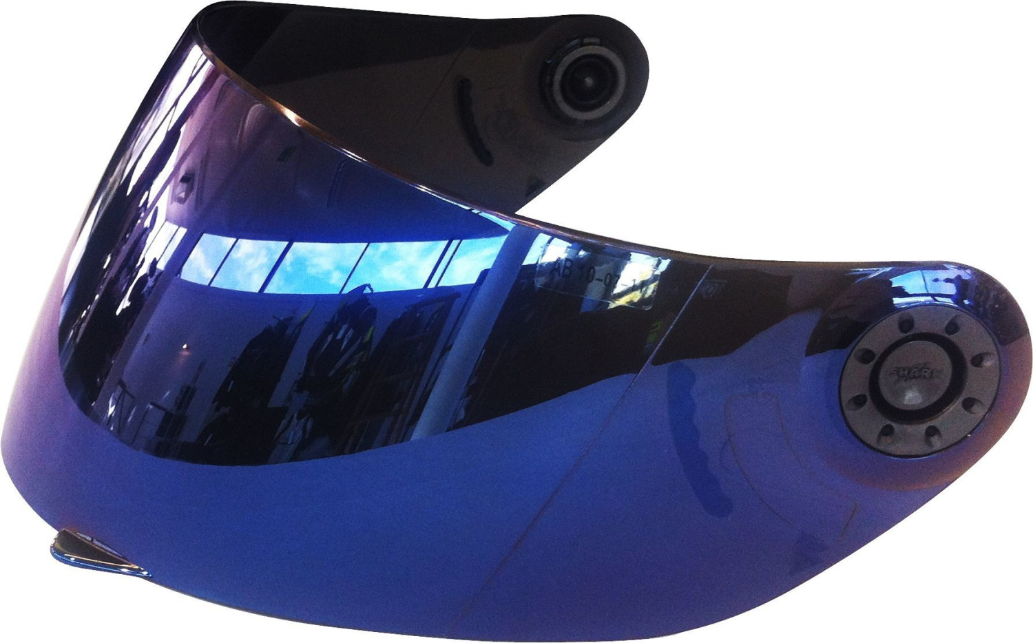 SHARK Visière S 800 bleue miroir