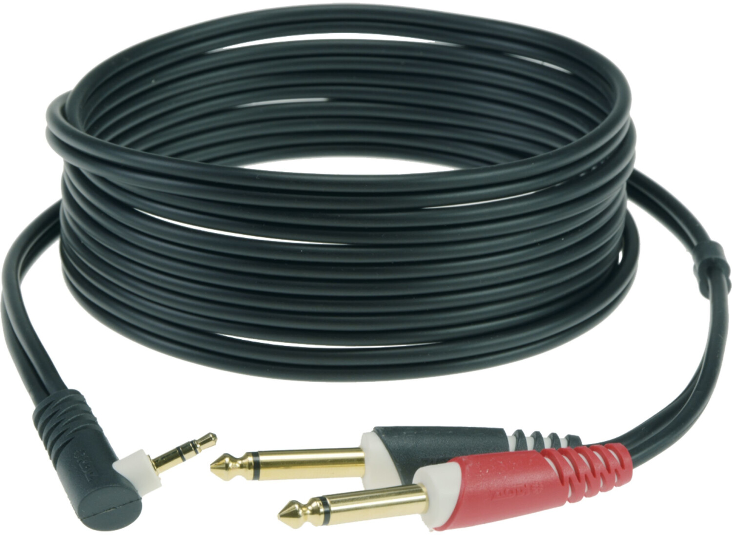 Klotz AY5A0300 Y-Adapterkabel Klinke 3m 3,5mm Winkelklinke