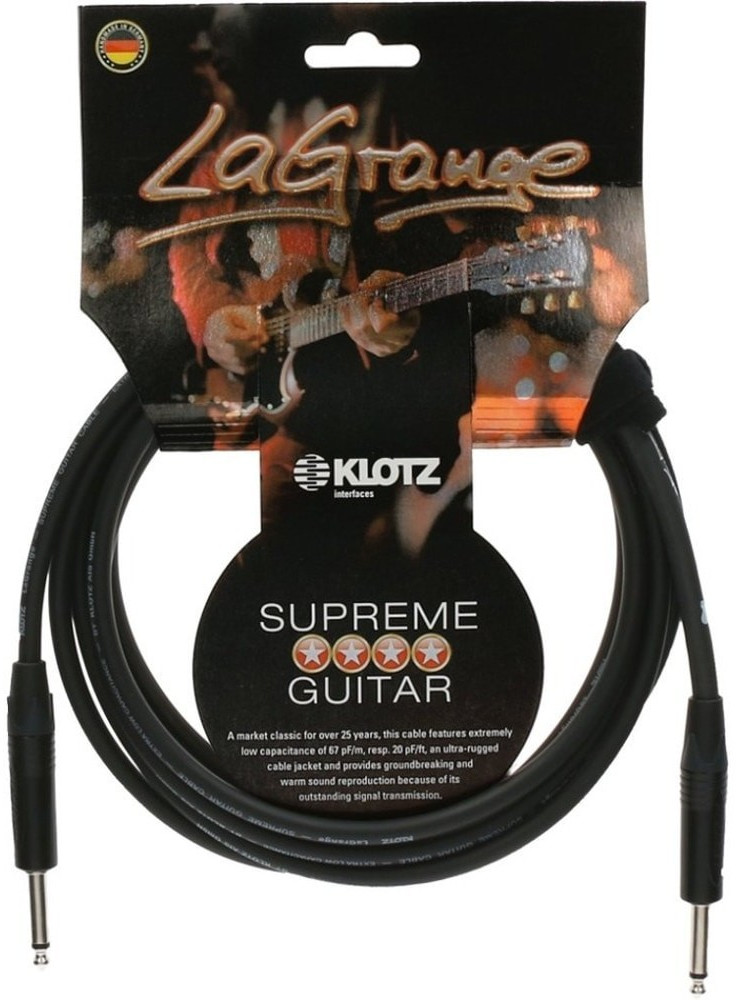 Klotz La Grange Gitarrenkabel 9,0 KK 9,0 Meter Klinke/Klinke