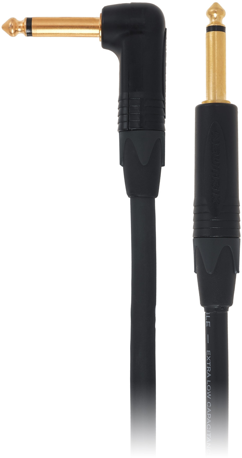 Klotz LAGPR0600 Neutrik 6.35mm Mono-Klinckenstecker 6,35 mm Monoklinkenstecker (abgewinkelt) Gitarrenkabel, 6 m