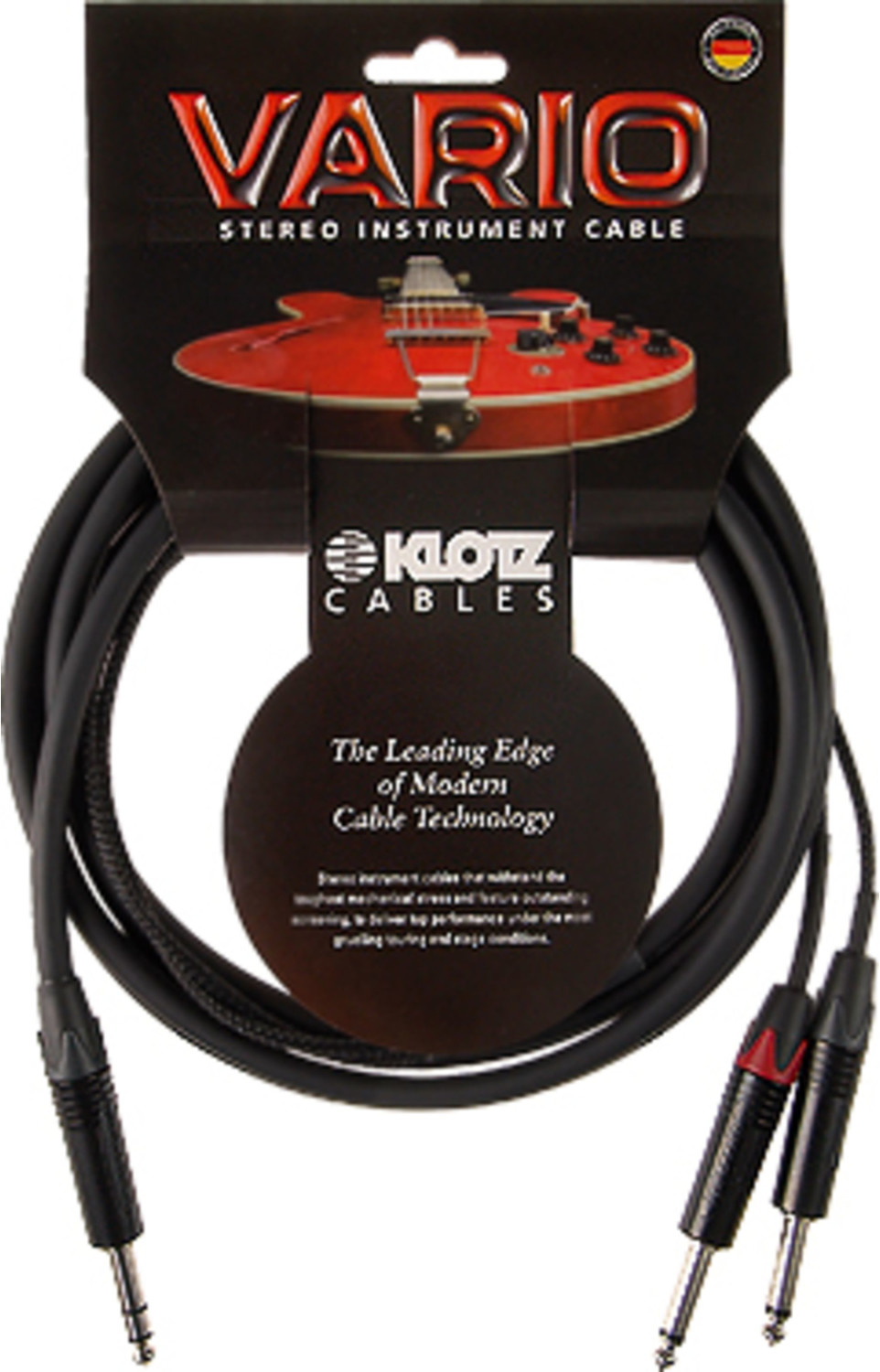Klotz VARIO-0300 Stereo-Gitarrenkabel 3 m