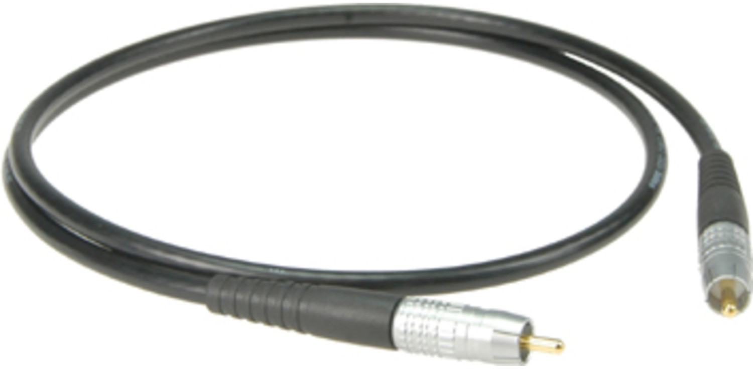 Klotz HighEnd S/PDIF Kabel 2m Cinch, schwarz, SPDIX2.0SW