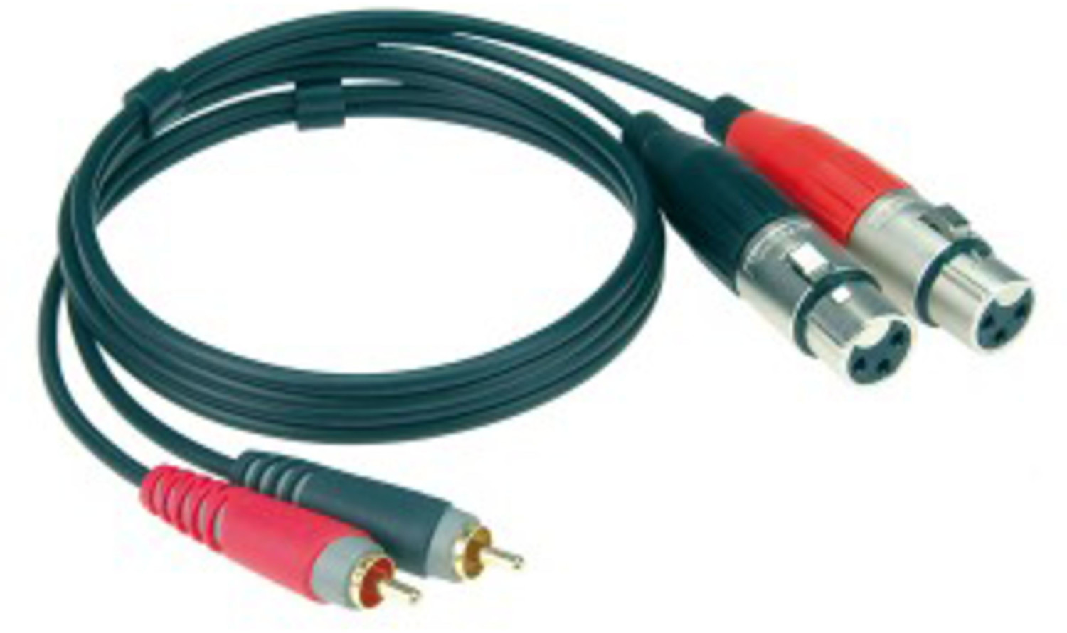Klotz AT-CF0200 Audiokabel XLR female Cinch Stecker 2m, 2 Stück