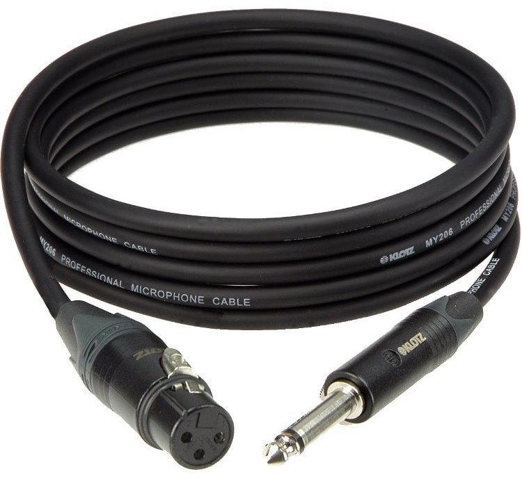 Klotz M1FP1N1000 Neutrik XLR 6,3 mm Klinke-Mikrofonkabel, 10m