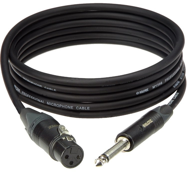 Klotz XLR Kabel 1m 6,3 Kl mit Neutrik