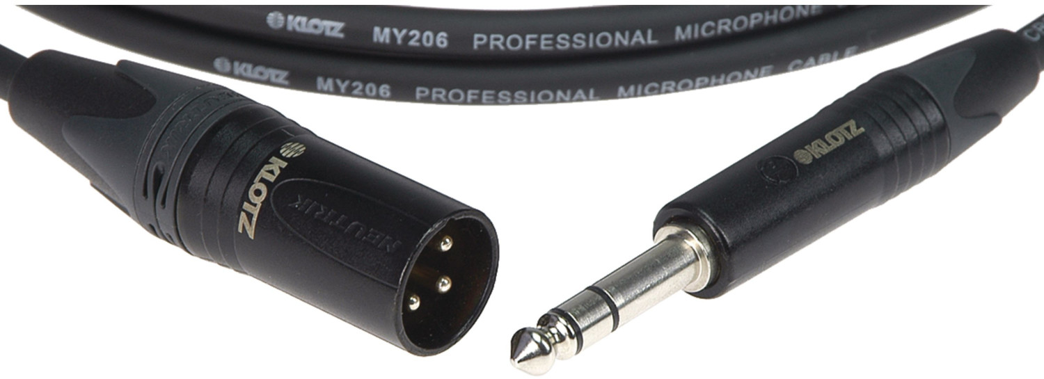 Klotz Audio Kabel XLR/M Klinke 10,0 Meter Symmetrisch