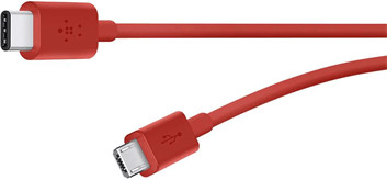 Belkin Câble de recharge USB 2.0 micro-USB vers USB-C 1,8 m rouge